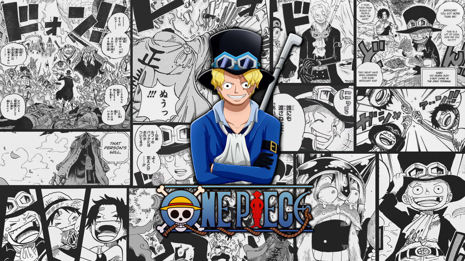 Download hd 1080p Sabo (One Piece) computer background ID:314437 for free