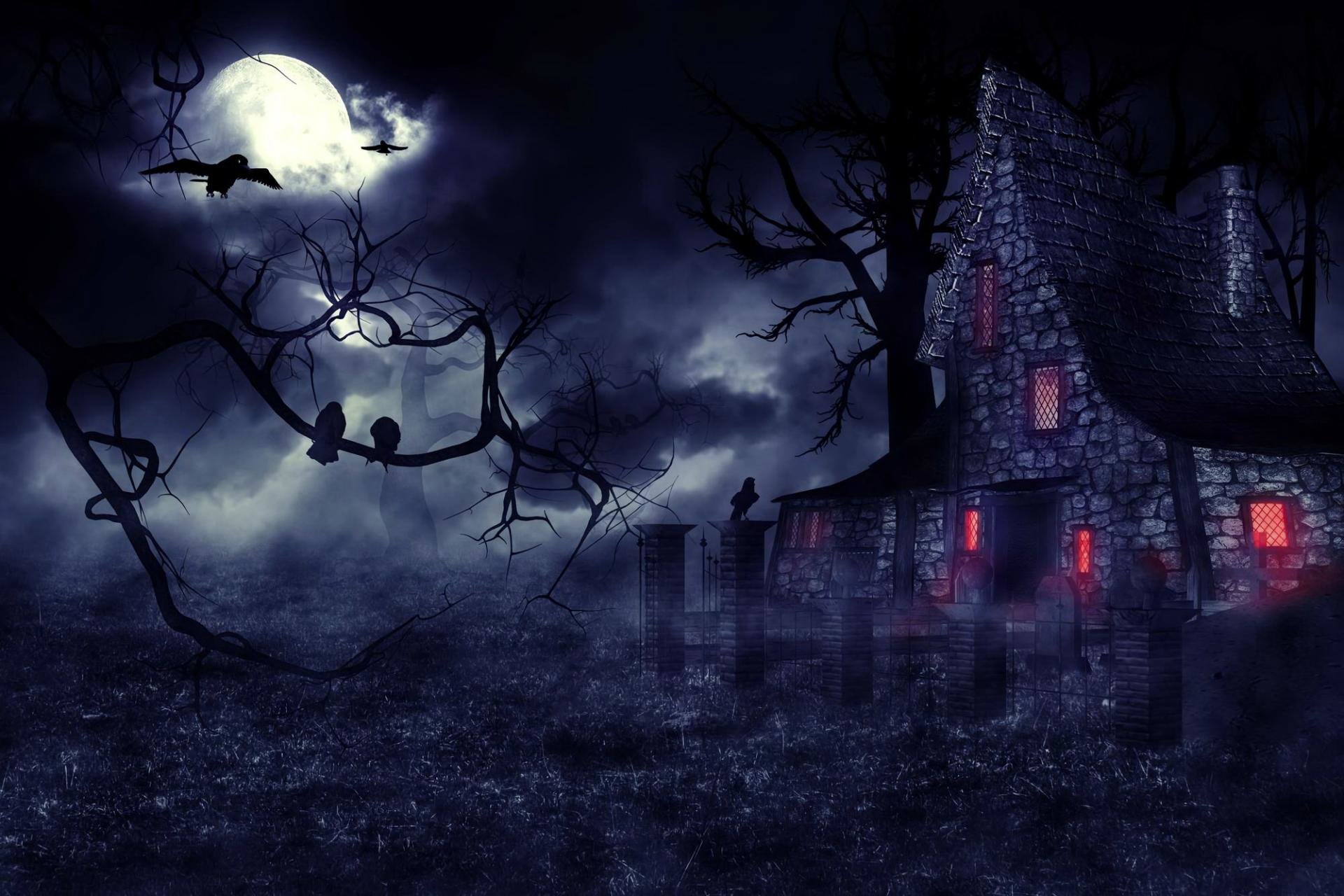 Free Monster dark house high quality wallpaper ID:57547 for hd 1920x1280 PC