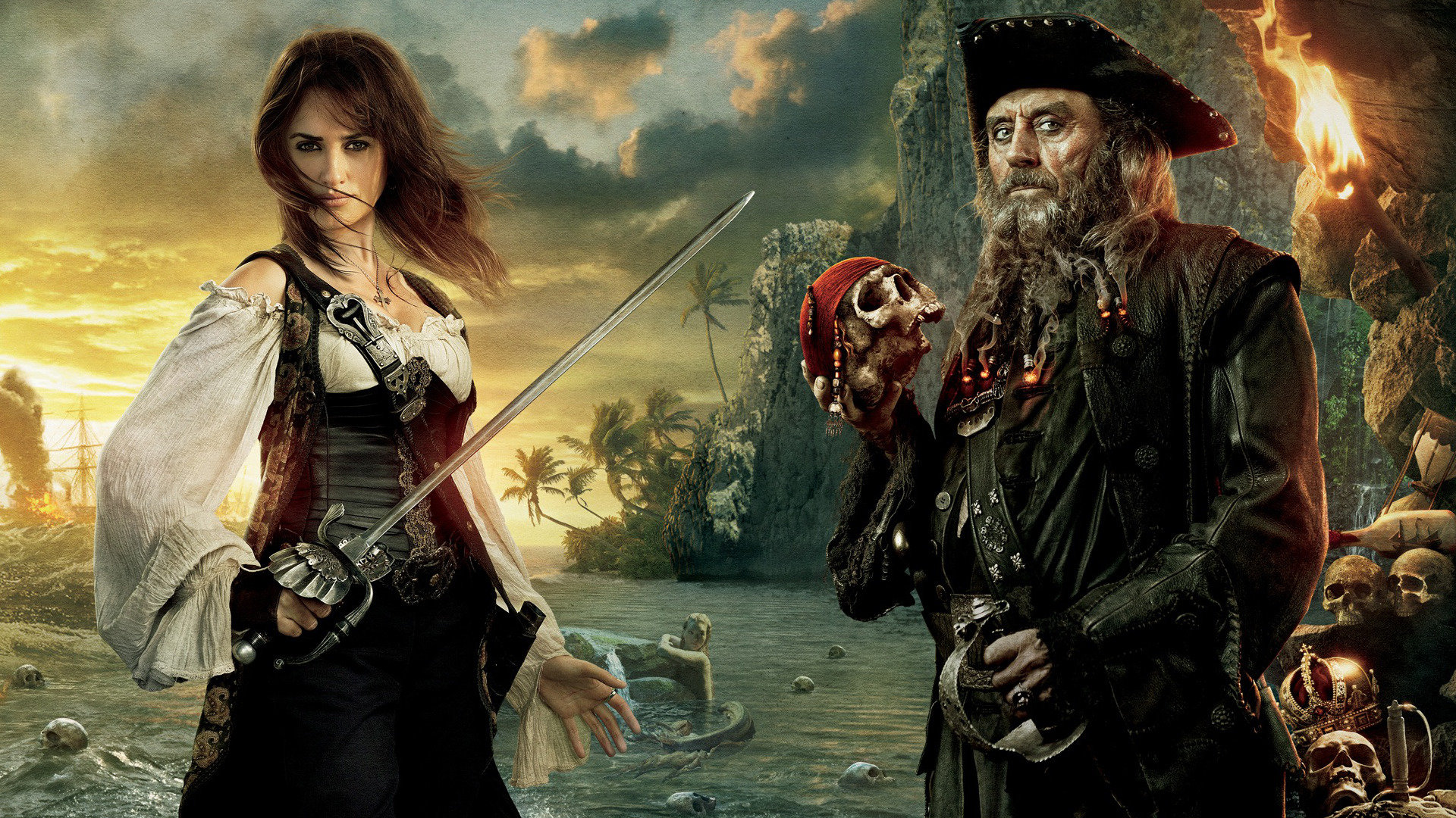 Download full hd 1920x1080 Pirates Of The Caribbean: On Stranger Tides PC wallpaper ID:61871 for free