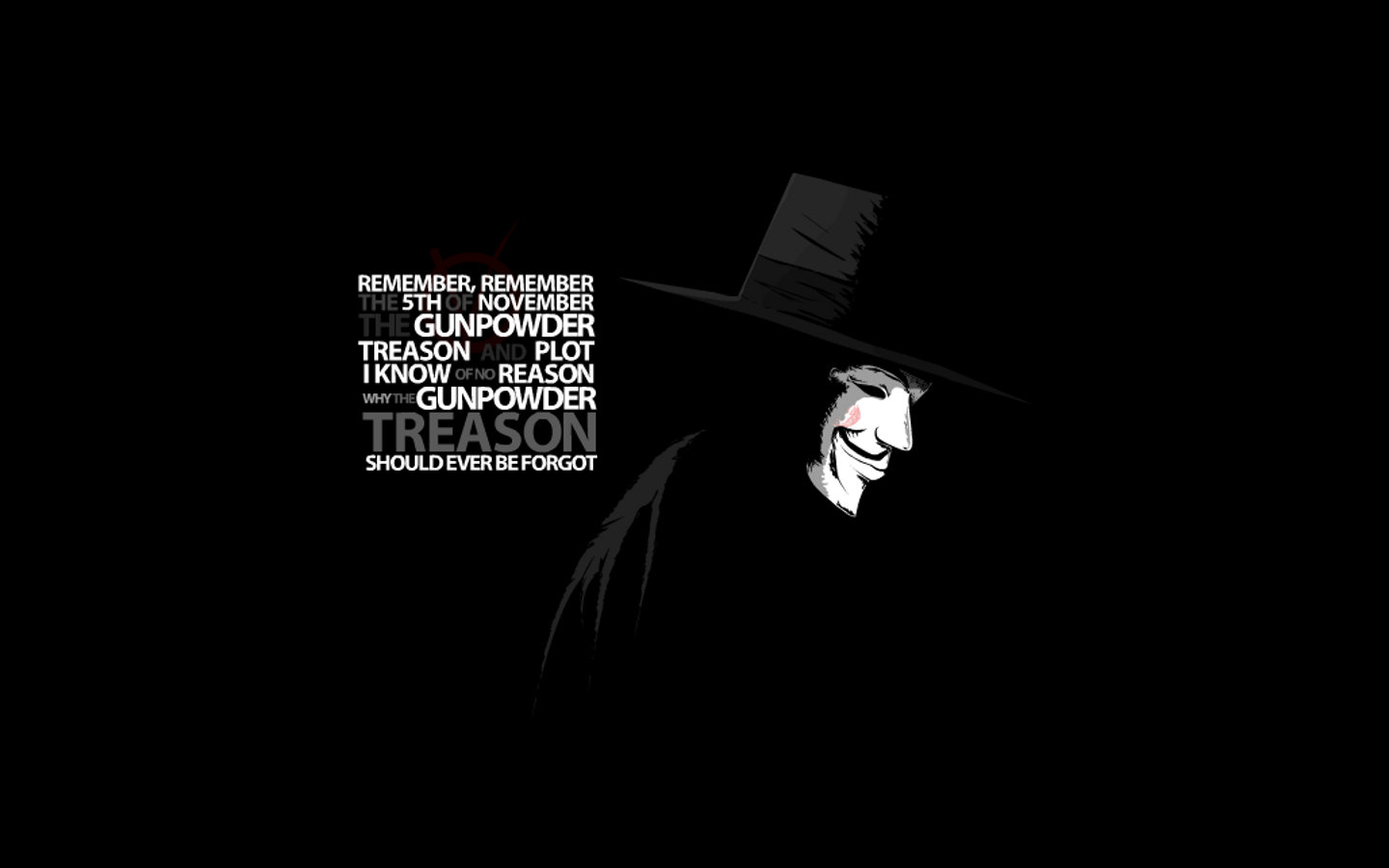 High resolution V For Vendetta hd 1440x900 wallpaper ID:92130 for computer