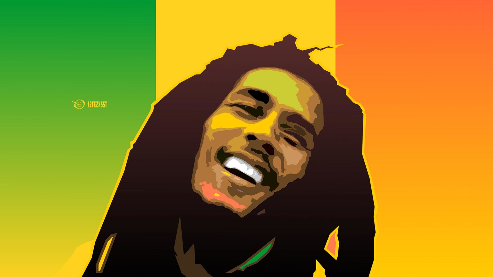 Awesome Bob Marley free wallpaper ID:56609 for hd 2048x1152 PC