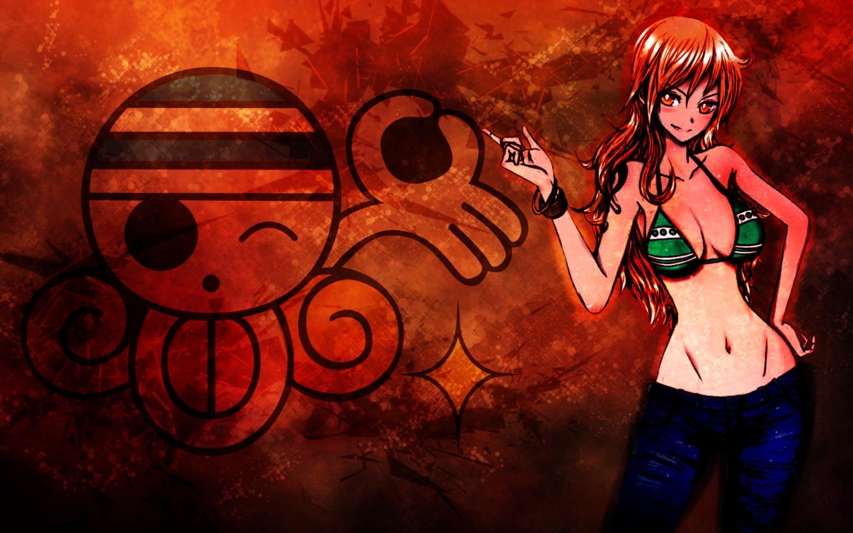Nami (One Piece) wallpapers for 1680x1050 desktop backgrounds. 