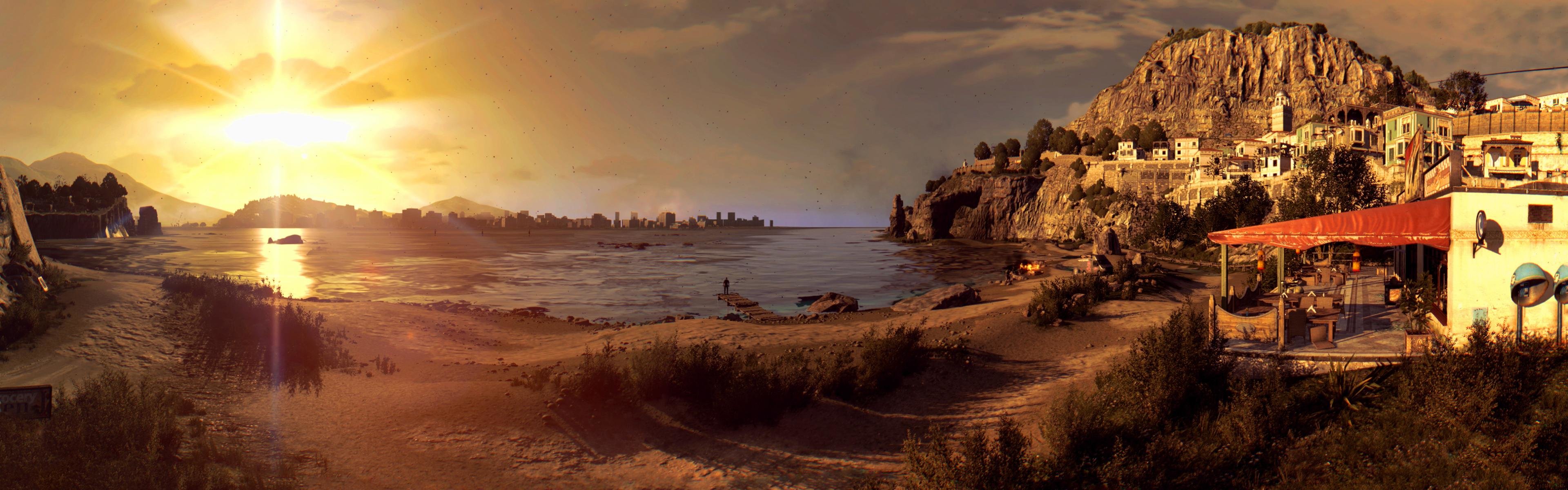 Download dual monitor 3840x1200 Dying Light desktop wallpaper ID:54494 for free