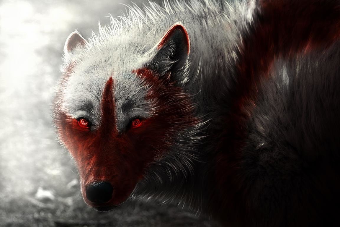 High resolution Wolf Fantasy hd 1152x768 background ID:346566 for PC