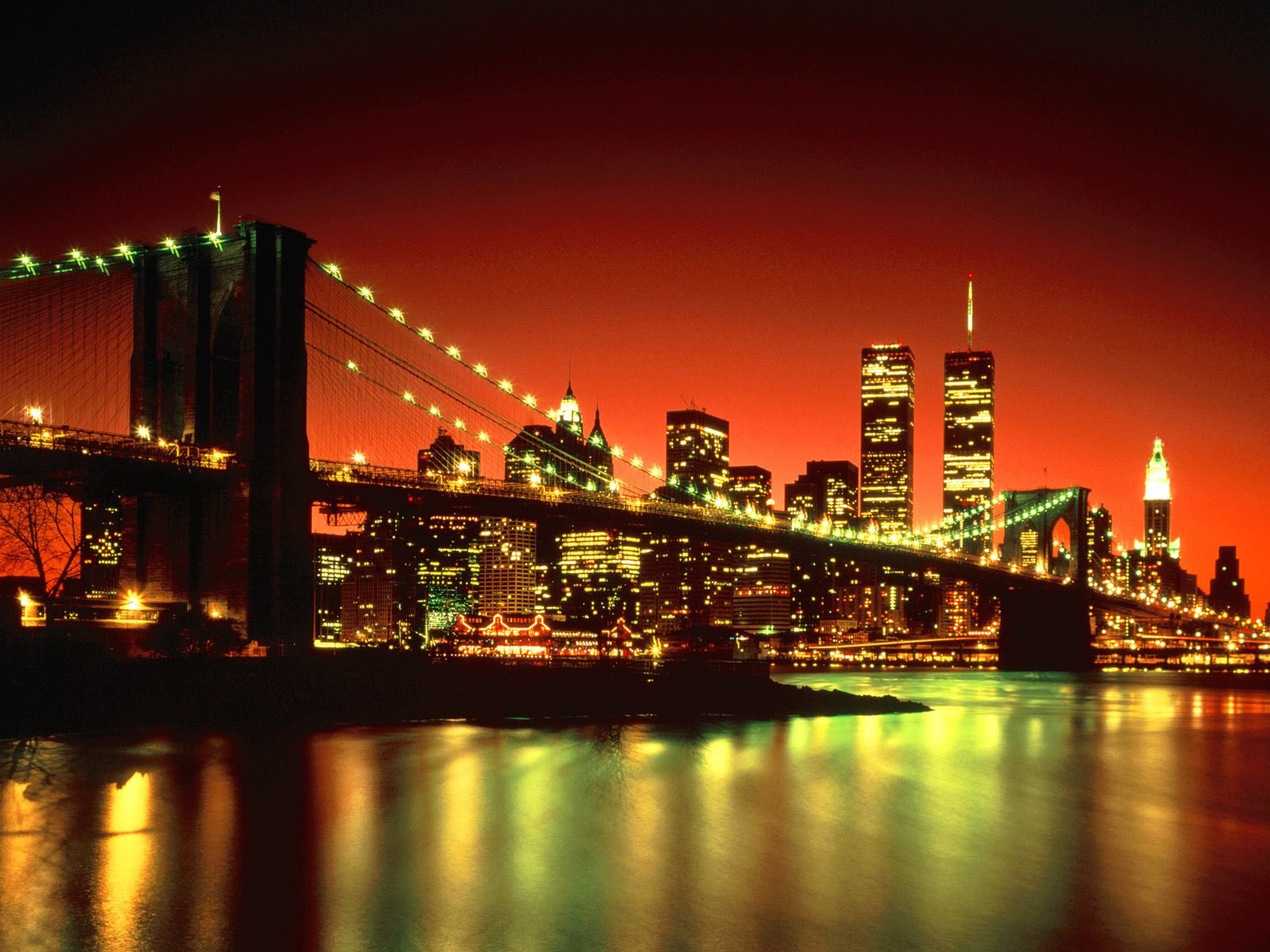 Download hd 1600x1200 Brooklyn Bridge desktop wallpaper ID:478636 for free