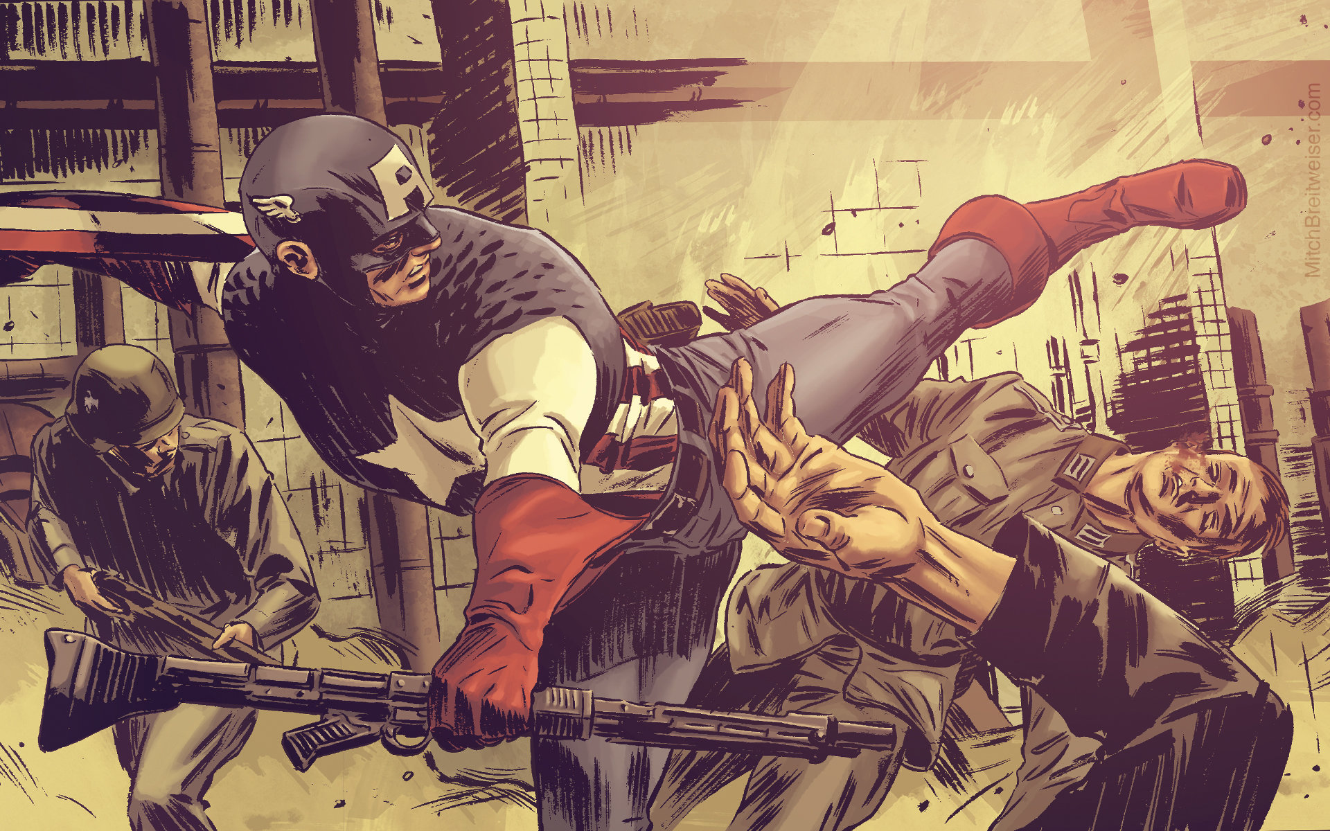 High resolution Captain America (Marvel comics) hd 1920x1200 background ID:292737 for desktop