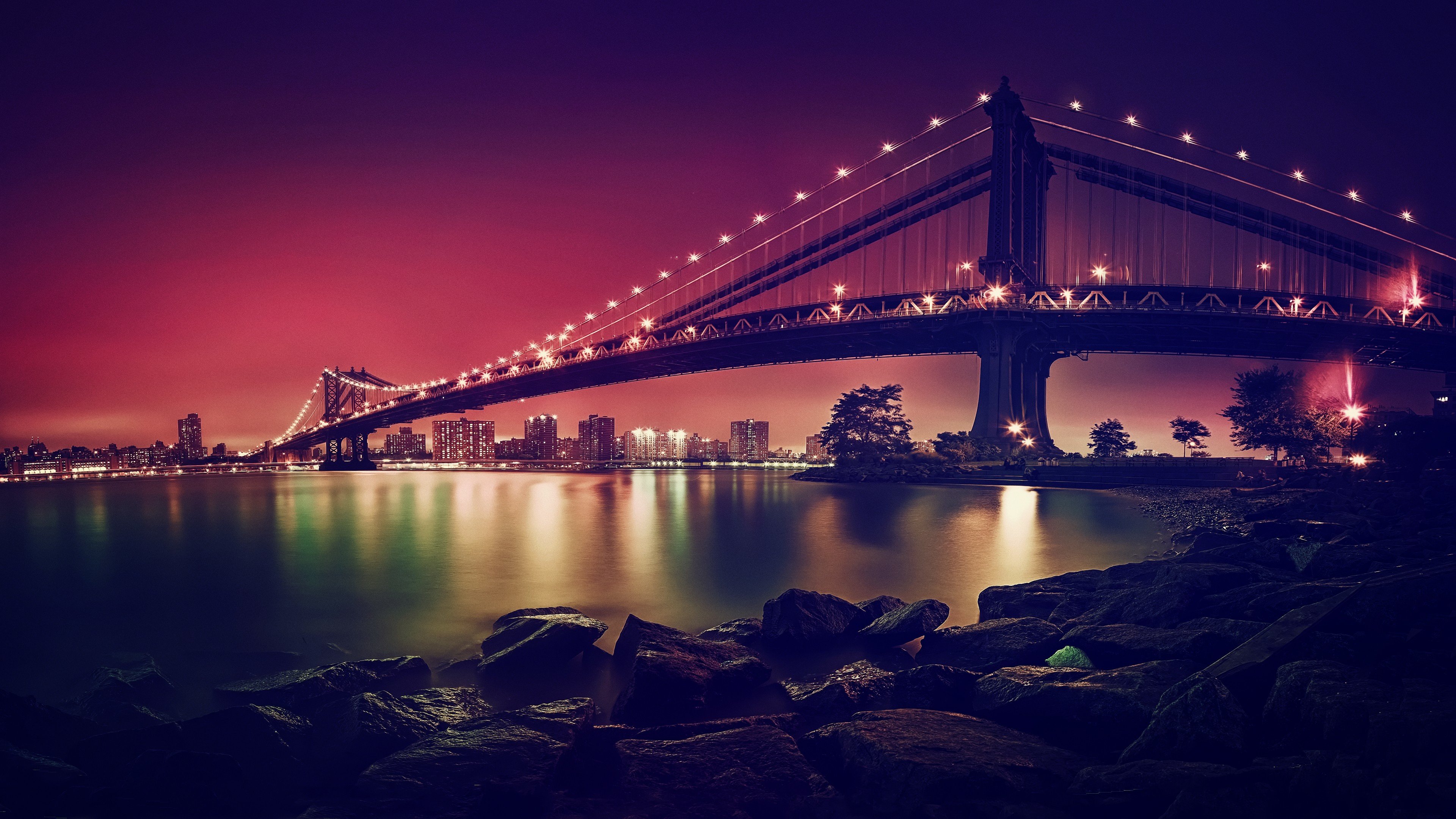 High resolution Manhattan Bridge uhd 4k wallpaper ID:476105 for desktop