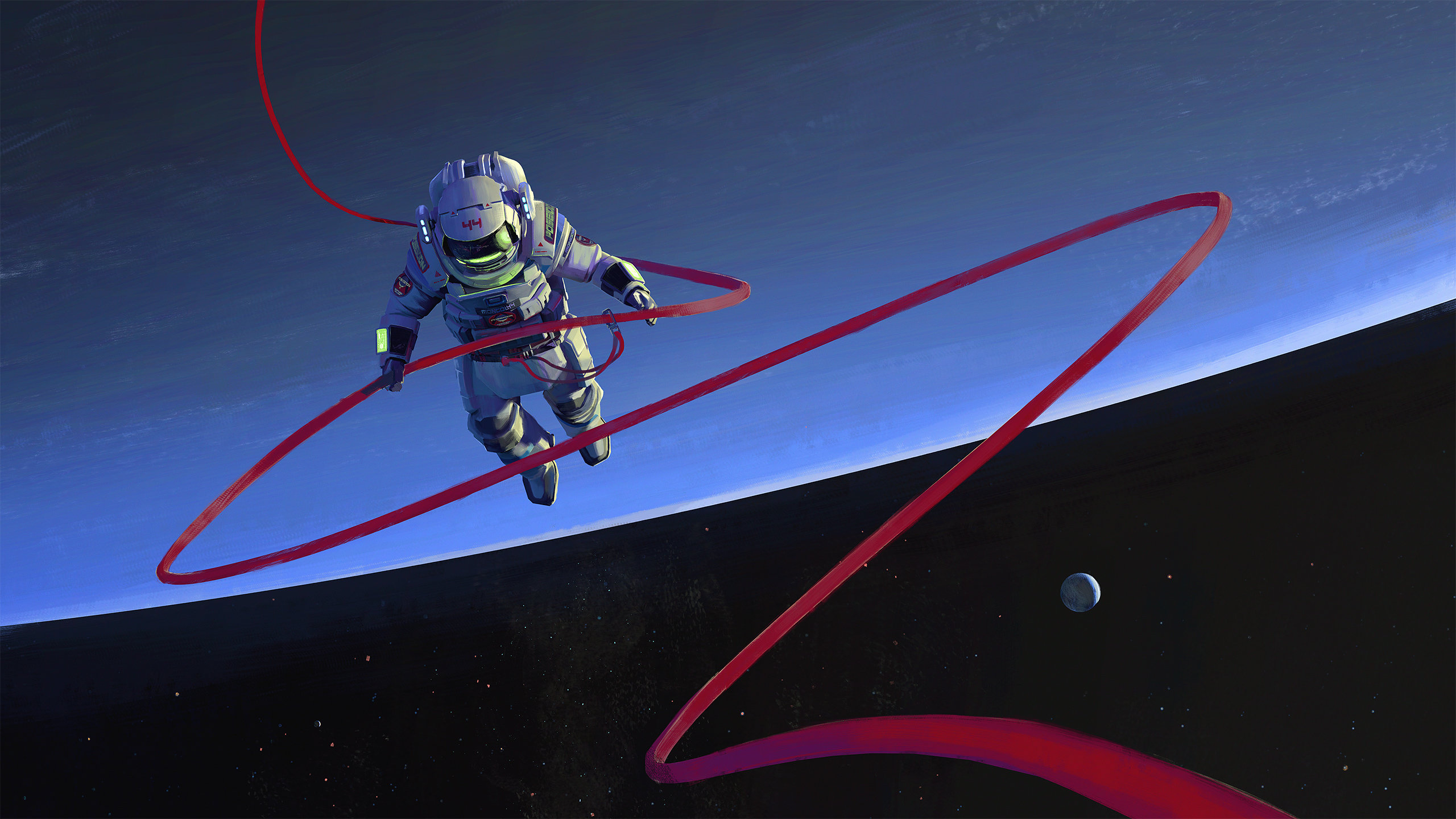 Free download Astronaut background ID:101422 hd 2560x1440 for PC