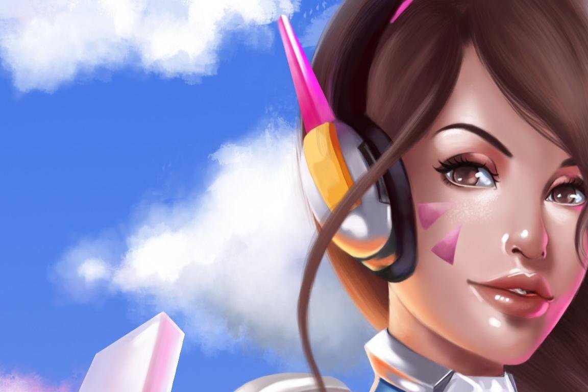 Awesome D.Va (Overwatch) free wallpaper ID:170044 for hd 1152x768 desktop