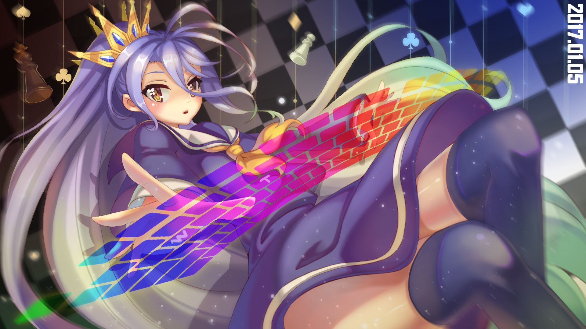 Awesome Shiro (No Game No Life) free background ID:102775 for 1080p PC