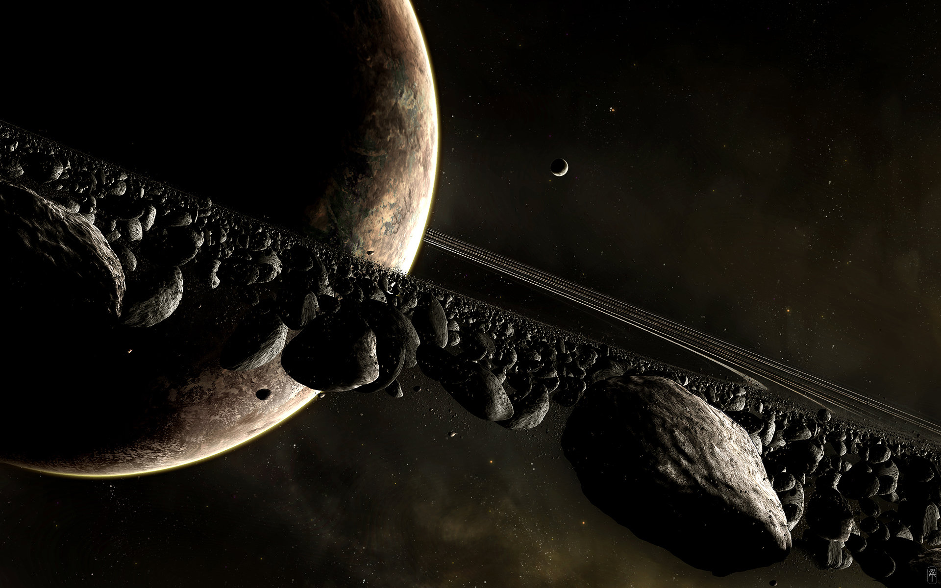 Download hd 1920x1200 Planetary Ring PC wallpaper ID:256378 for free