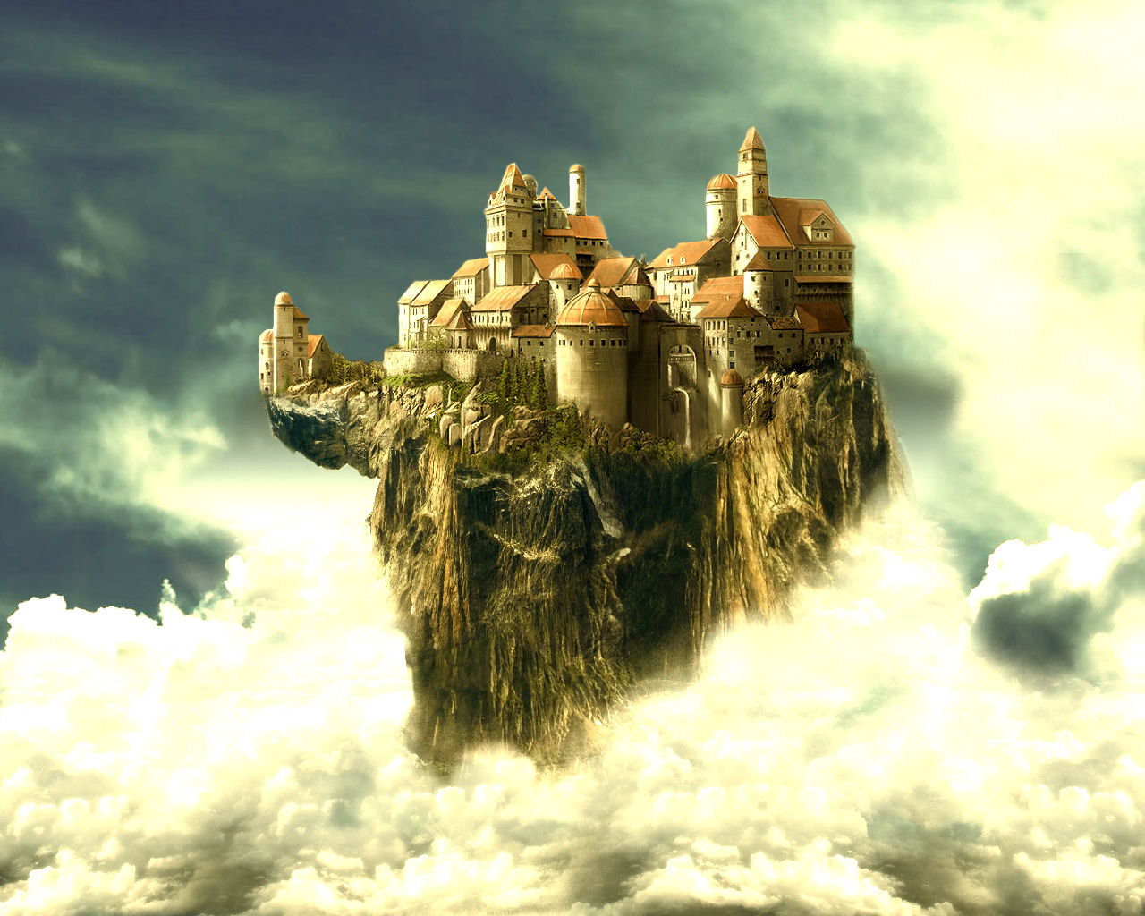 Download hd 1280x1024 Fantasy castle computer background ID:236292 for free