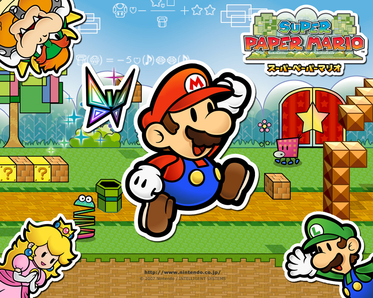 Free download Super Paper Mario wallpaper ID:408960 hd 1280x1024 for desktop