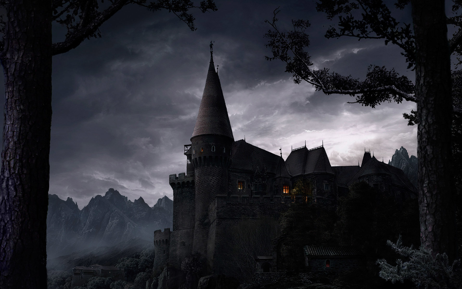 Download hd 1920x1200 Fantasy castle PC background ID:236303 for free