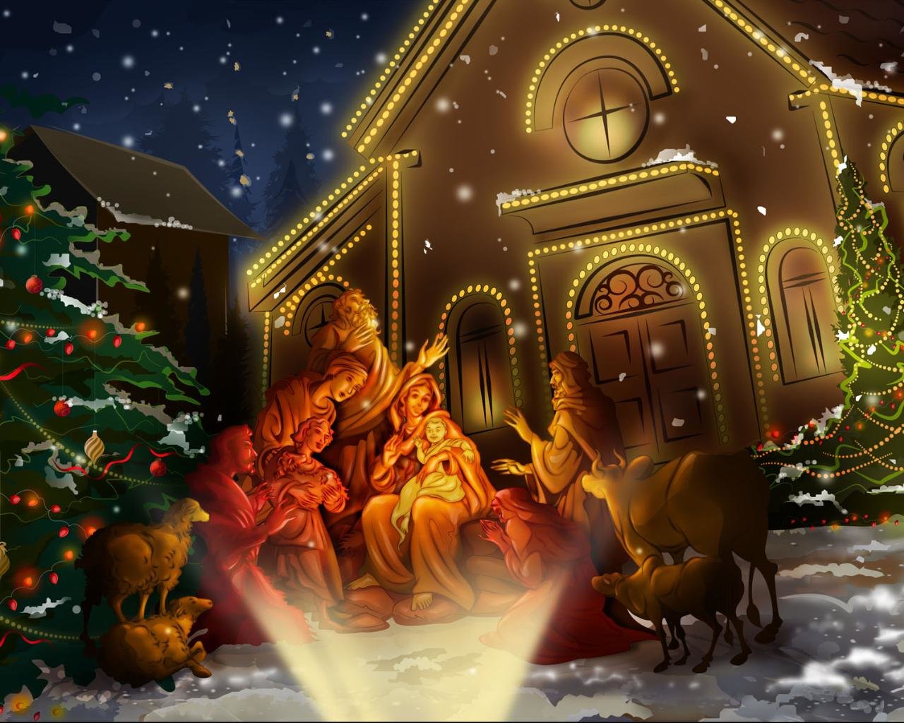 Download hd 1280x1024 Nativity computer background ID:435647 for free