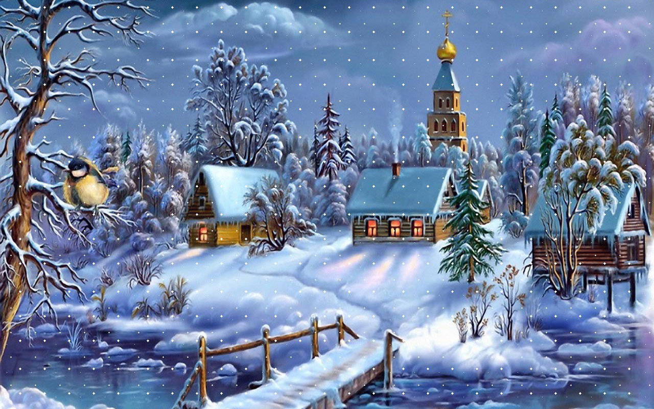 Download hd 1280x800 Cool winter art desktop background ID:294583 for free