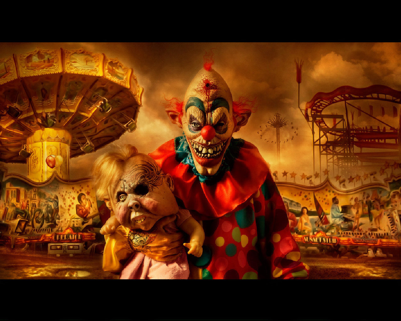 Awesome Scary clown free background ID:126482 for hd 1280x1024 computer