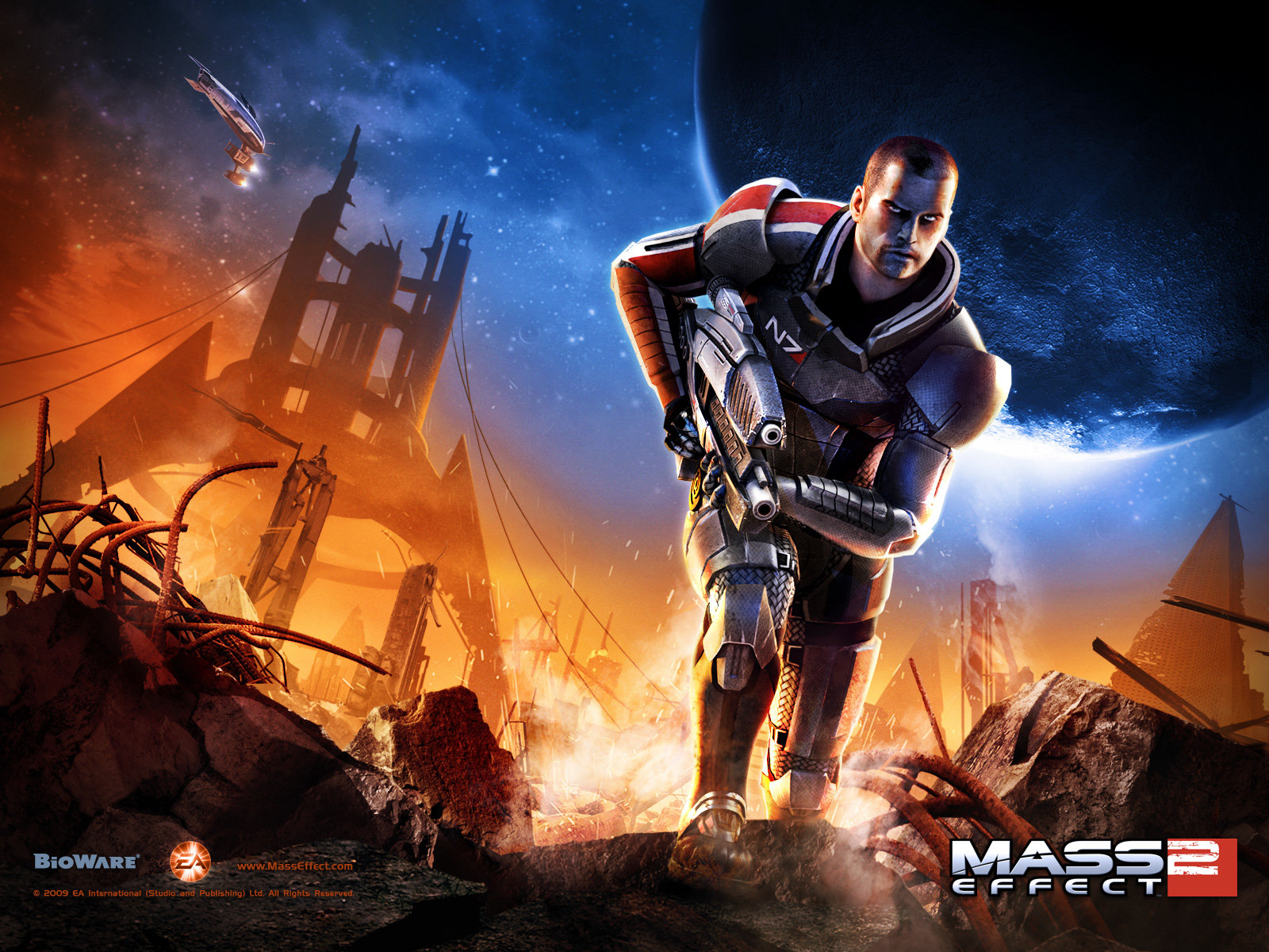 Download hd 1600x1200 Mass Effect 2 PC background ID:399115 for free